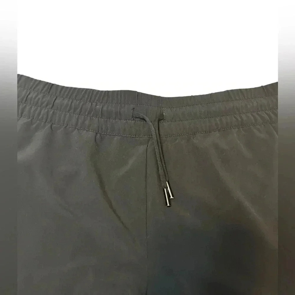 ATHLETA Baja Short Laser Cut Stretch Run Shorts Size 14 Black 4” Inseam Black - Picture 5 of 7